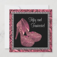 Sapatos de Salto Alto Feminino Rosa Preto Aniversá
