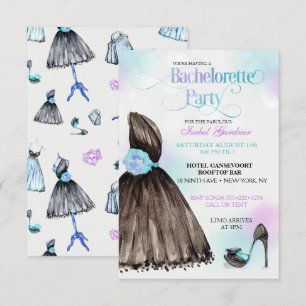 Convite Sapatos de salto alto Little Black Dress despedida