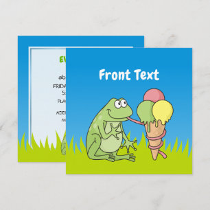 Convite Sapo com Icecream