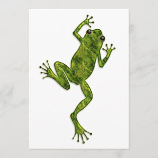 Convite Sapo de Árvore Subindo Verde