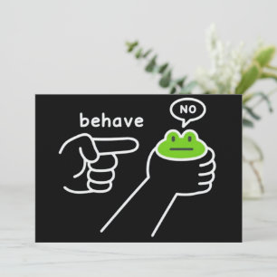 Convite Sapo Desonesto Meme Sapo Se Comportar Não Desenho 