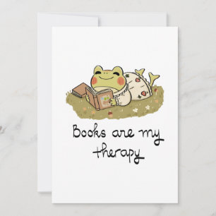 Convite Sapo Fofo Lendo - Livros São Minha Terapia