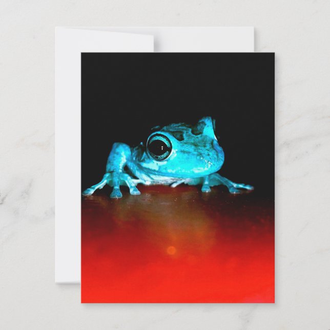 Convite Sapo Spidey Sapo Verde Amante de Animais Selvagens (Frente)