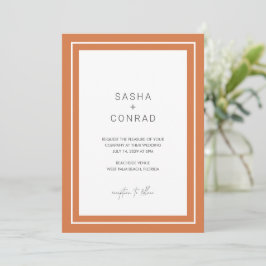 Convite Sasha Sunset Modern Wedding