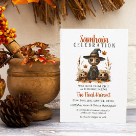Convite Sassustrow Samhain Harvest Festa de Halloween