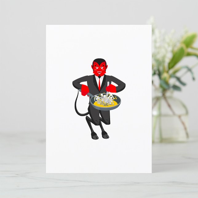 Convite Satan Roasts Sinners Evil Invitation (Criador carregado)