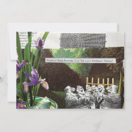 Convite Sátira Engraçado da Piada Política Florestal sobre