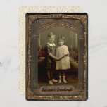 Convite Saudação Personalizada de Foto Fotográfica de Foto<br><div class="desc">Personalize sua própria placa de estilo de vintage 5x7. Clique no botão Personalizar para inserir sua foto para criar um cartão de saudação exclusivo 5x7 que seus entes queridos podem exibir e salvar. Isso funciona perfeitamente com qualquer imagem nova ou antiga, experimente adicionar um filtro de tons preto-e-branco ou um...</div>