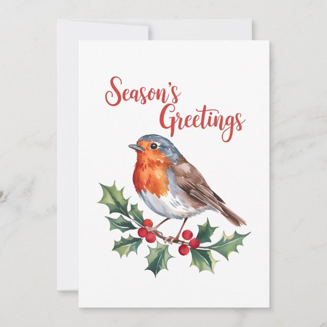 Convite Saudações de Festas da Alegria do Robin (Frente)