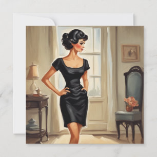 Convite Saudações de na moda LBD: Clássica e Versátil