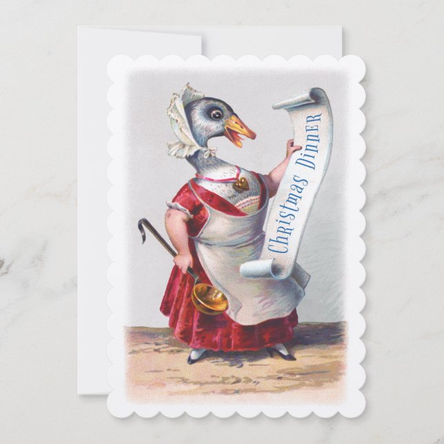 Convite Saudações do Ganso Feriado (Frente)