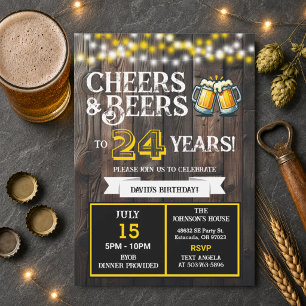 Convite Saudações e Cervejas para 24 Anos de Churrasco de