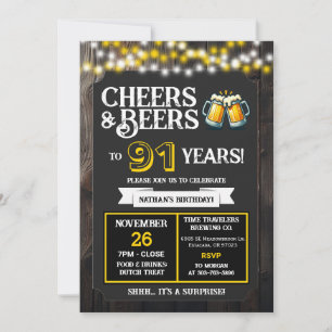 Convite Saudações e Cervejas para 91 Anos da Surprise Brew