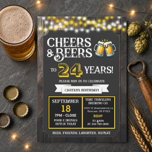 Convite Saudações e Cervejas pelos 24 Anos de Cervejaria