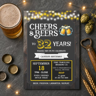 Convite Saudações e Cervejas pelos 32 Anos de Cervejaria