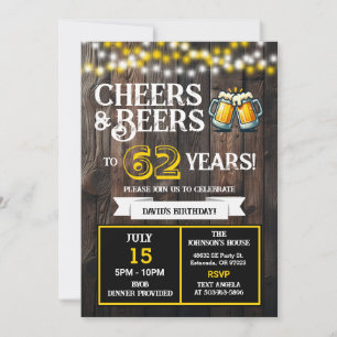 Convite Saudações e Cervejas pelos 62 Anos de Churrasco de