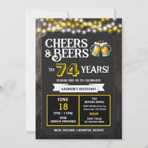 Convite Saudações e Cervejas pelos 74 Anos de Churrasco de