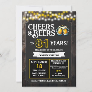 Convite Saudações e Cervejas pelos 81 Anos de Cervejaria