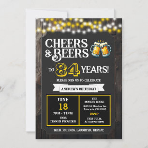 Convite Saudações e Cervejas pelos 84 Anos de Churrasco de