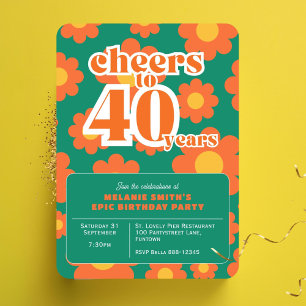Convite Saúde a 40 anos de aniversário de 40 anos