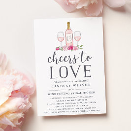 Convite Saúde ao Amor | Chá de panela Provando de vinho