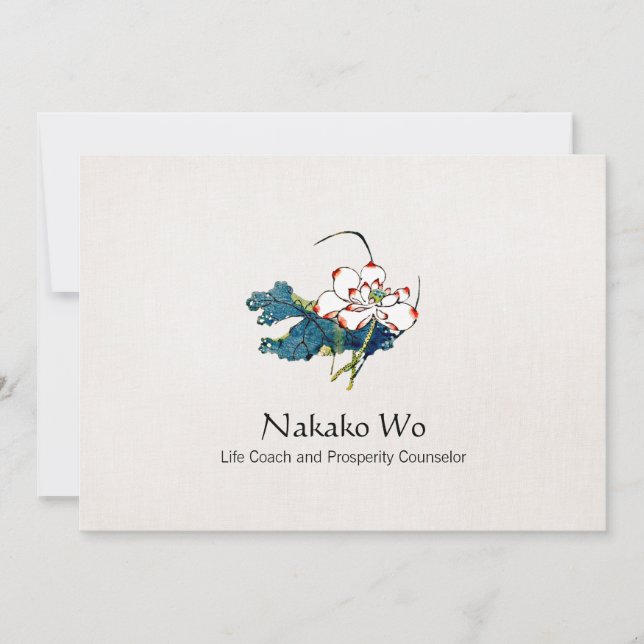 Convite Saúde, Bem-Estar e Curar Flores Brancas (Frente)