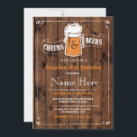 Convite Saúde e Cervejas Festa de aniversário qualquer con<br><div class="desc">As torcida russas e as cervejas convidam a festa de aniversário. Perfeito para qualquer festa de aniversário etária. SIMPLESMENTE MUDE O TEXTO PARA SE ADAPTAR À SUA FESTA. Impressão traseiro incluído</div>