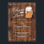 Convite Saúde e Festa de aniversário de cerveja QUALQUER c<br><div class="desc">Os russos aplaudem e as cervejas convidam design. Perfeito para qualquer festa de aniversário etária. SIMPLESMENTE MUDE O TEXTO PARA SE ADEQUAR À SUA FESTA. impressão traseiro incluído</div>