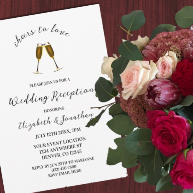 Convite Saúde Para Amar Recepção de casamento De Óculos De (Criador carregado)