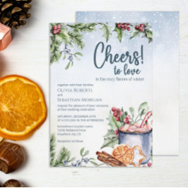 Convite Saúde para o Casamento no inverno quente de cacau