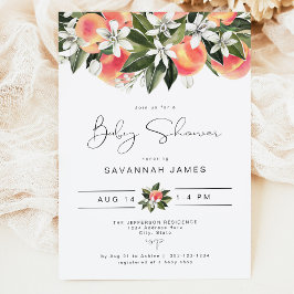 Convite SAVANNAH - Chá de fraldas de Pêssego