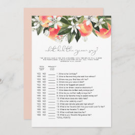 Convite SAVANNAH Peach O Que O Noivo Disse Jogo De Brida