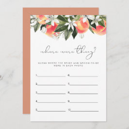 Convite SAVANNAH Peach Onde eles estavam no jogo de Chá de