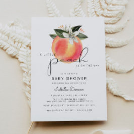 Convite Savannah - Um pequeno Pêssego Chá de fraldas