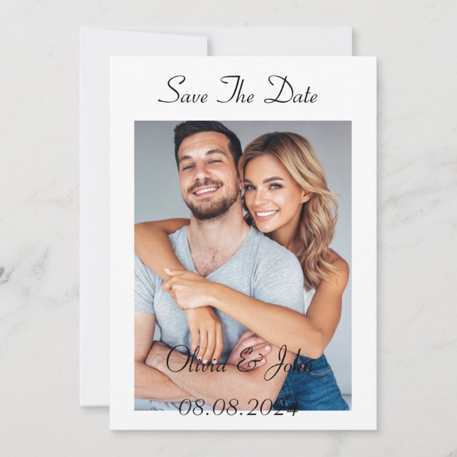 Convite save the date (Frente)