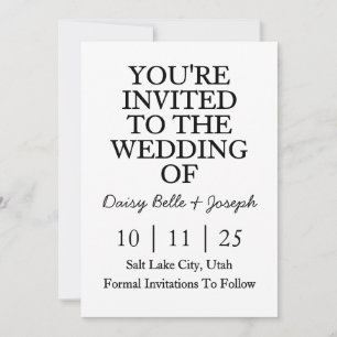 Convite Save The Date