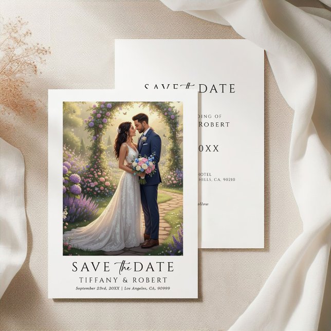 Convite Save the Date Custom Photo (Criador carregado)