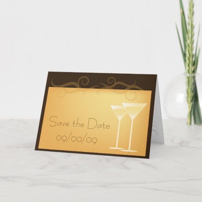 Convite Save the Date Invitation Card (Frente)