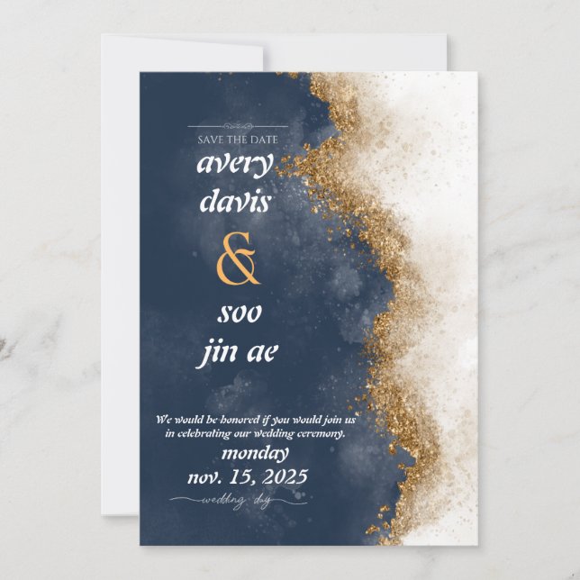 Convite save the date invitations (Frente)