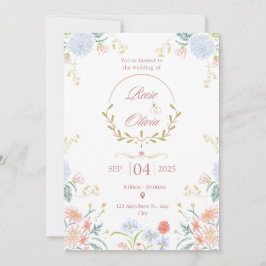 Convite Save The Date Modern Minimal Wedding Design