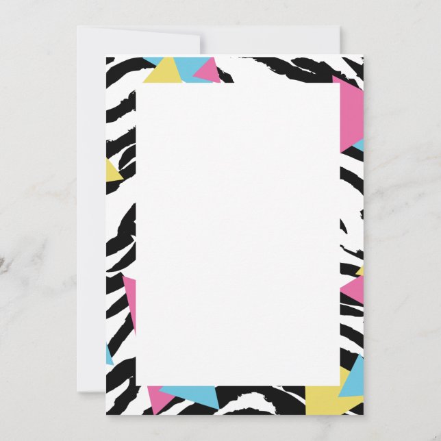 Convite Save the date style années 80 (Verso)