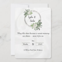 Save the Date – Sweet Memory Invitation