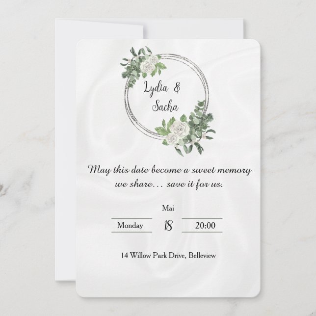 Convite Save the Date – Sweet Memory Invitation (Frente)
