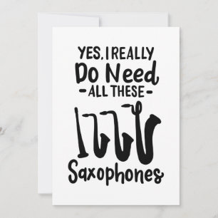 Convite Saxofone - Tipos Saxofone