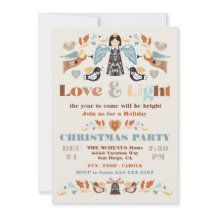 Scandi Folk art Love and Light Christmas Party