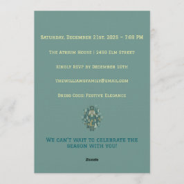 Convite Scandinavian Christmas Nutcracker