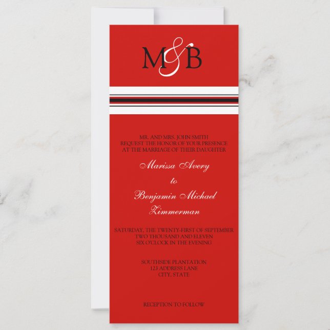 Convite Scarlet (Frente)