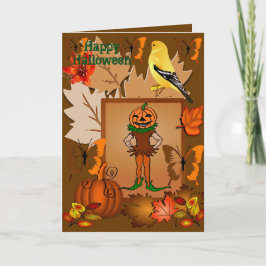 Convite Scary Jack O Lanterna Scarrow Halloween Card