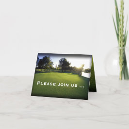 Convite Scenic Golf Outing Folded Card Invitations