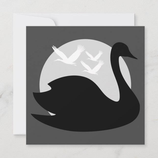 Convite Schwanz-Risiko für Schwarzen (Frente)